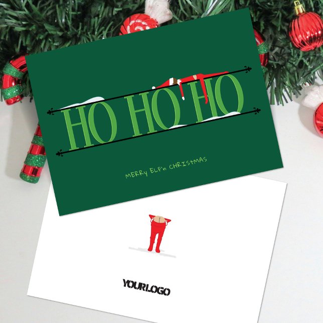 Hunter Grönt Elf Shenanigans Corporate jul Julkort (Skapare uppladdad)