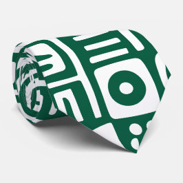 Hunter grönt och vita dodlar på 7 slips