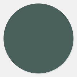 Hunter Grönt Solid Färg Runt Klistermärke
