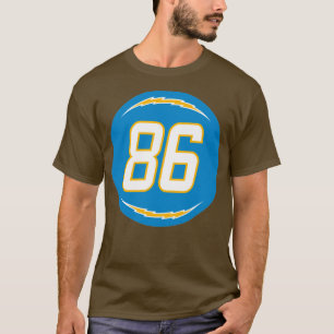Hunter Henry Number 86 Jersey Los Angeles Chargers T Shirt