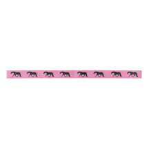 Hunter Horse Ribbon Black 