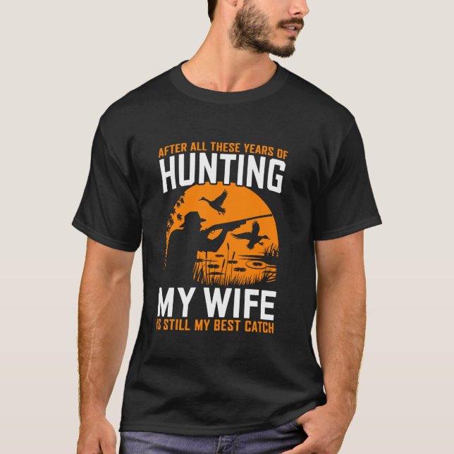 Hunter Humor Design-stiltråd T Shirt (Framsida)