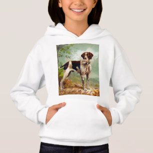 Hunter hund med fågel i munnen t shirt