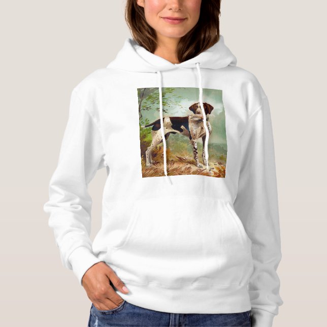 Hunter hund med fågel i munnen t shirt (Framsida)