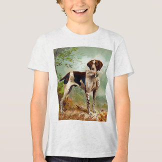 Hunter hund med fågel i munnen t shirt