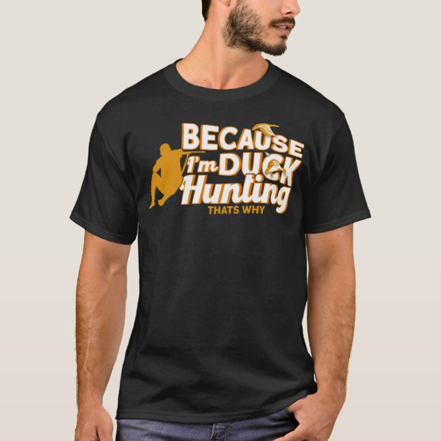 Hunter Hunting Season Anka Gift pet lab T Shirt (Framsida)