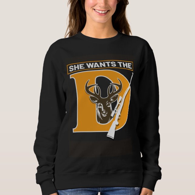 Hunter Hunting She Wants The Deer T Shirt (Framsida)