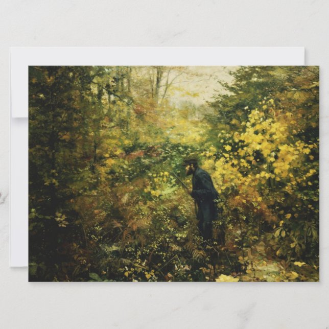 Hunter i skogen kort (Framsida)