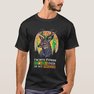 Hunter Jag är i Fitness Hjort Freezer Funny Hunter T Shirt