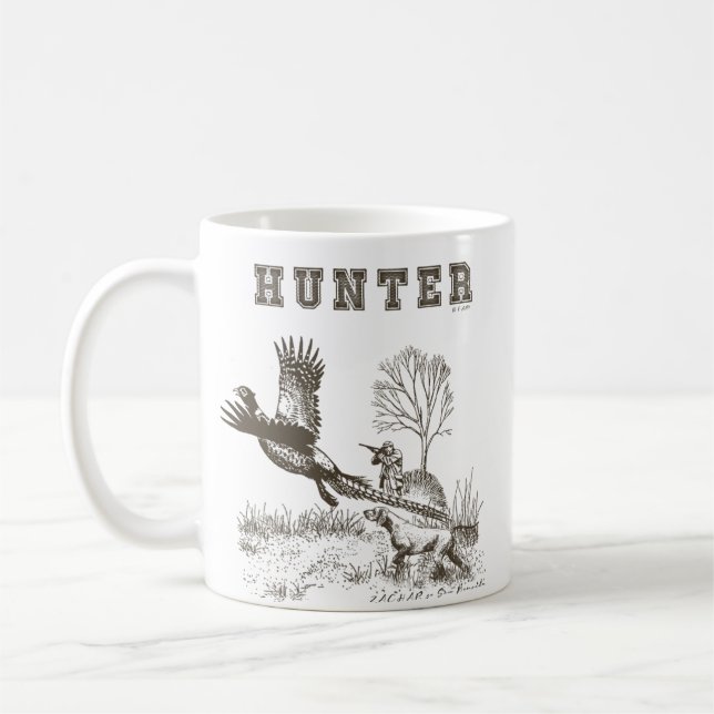 Hunter (jakt med GSP) Kaffemugg (Vänster)