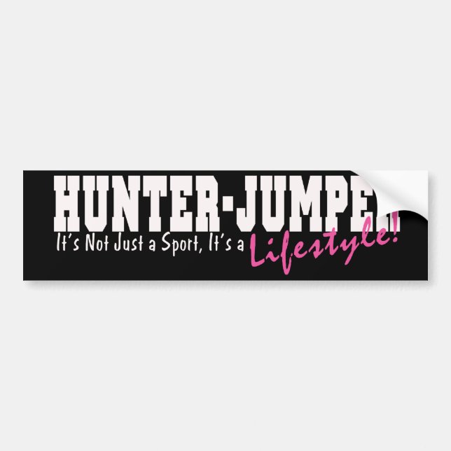 Hunter Jumper Horse Bildekal (Framsidan)