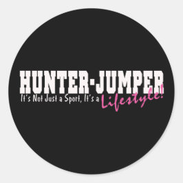 Hunter Jumper Horse Runt Klistermärke