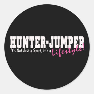 Hunter Jumper Horse Runt Klistermärke