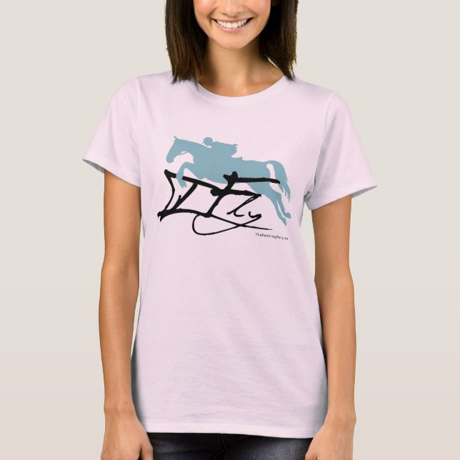 Hunter Jumper Horse T-shirt (Framsida)
