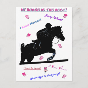 Hunter Jumper Horse Vykort
