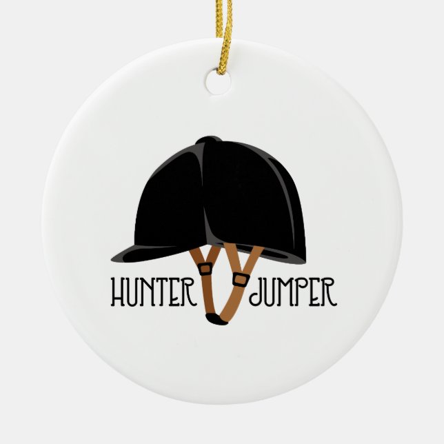 Hunter Jumper Julgransprydnad Keramik (Framsidan)
