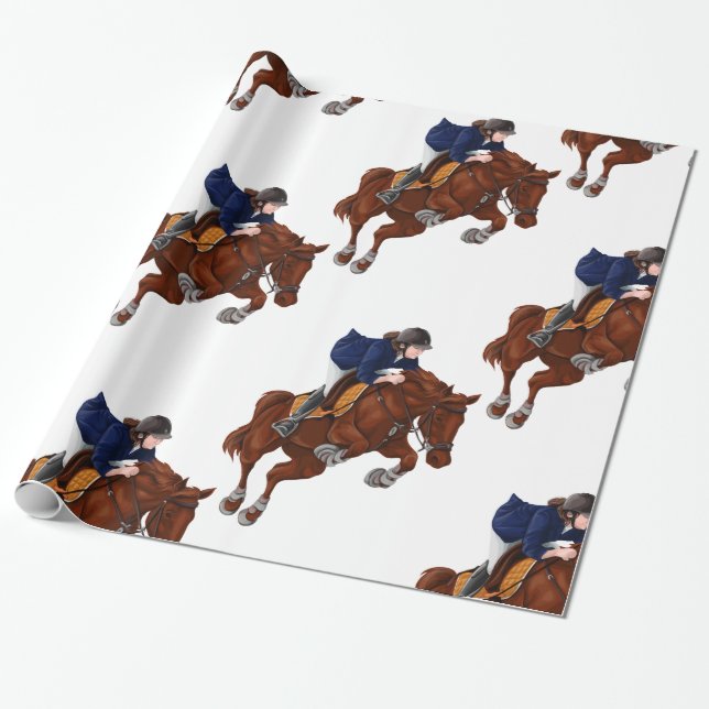 Hunter Jumper Presentpapper (Utrullad)
