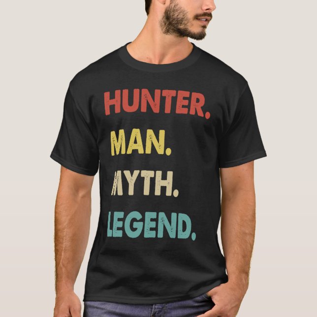 Hunter Man Myth Legend 1 T Shirt (Framsida)