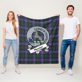 Hunter Modernt Klansköld Tartan Rutmönster Fleecefilt