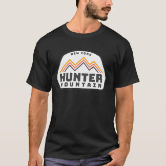 Hunter Mountain New York Vintage Retro Hiking Snö T Shirt