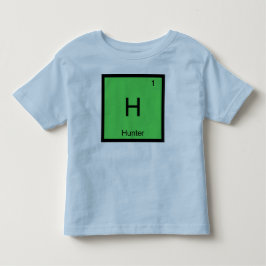 Hunter Namn kemi Inslag Periodic Bord Tee Shirt