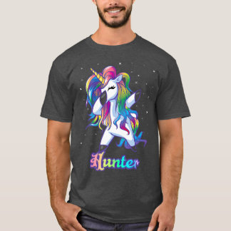 HUNTER Namn Personlig Anpassningsbar Rainbow Unico T Shirt