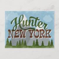 Hunter New York Roligt Retro Snowy Mountains