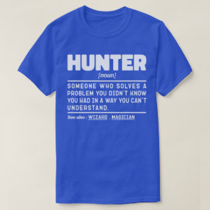 Hunter Noun Definition Hunting Sarcasm Älskare Coo T Shirt