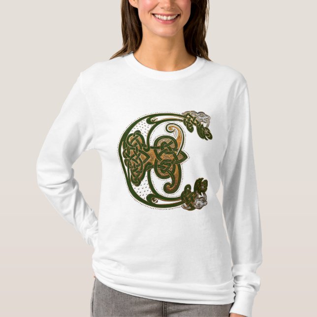 Hunter och Guld Celtic T Shirt (Framsida)