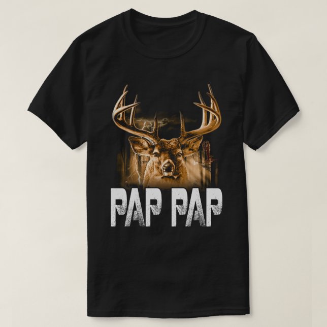 Hunter pap pap T-Shirt Funny Pappa Hunting Far G (Design framsida)