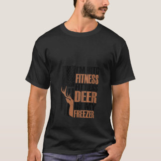 Hunter Pappa Fitness Hjort in my Freezer Funny Hun T Shirt