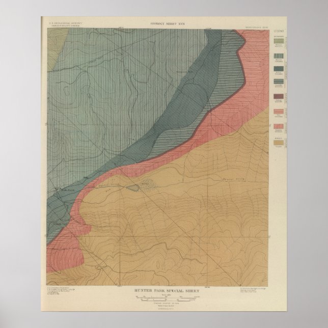 Hunter Park Speciella Lakan Atlas Karta Poster (Framsidan)