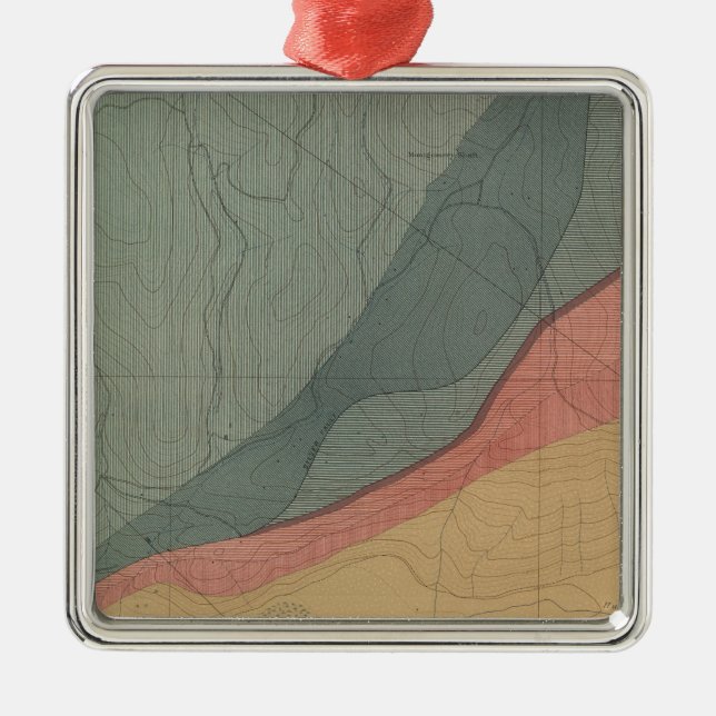 Hunter Park Speciellare Lakan Atlas Karta Julgransprydnad Metall (Framsidan)