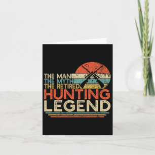 Hunter Pension Gift Man Myth Redraget Hunting Le Kort