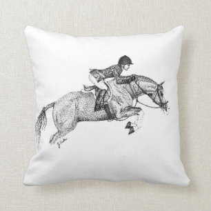 Hunter Pony Pointillism Kudde