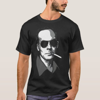 Hunter S Thompson Greyscale T Shirt