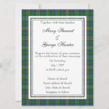 Hunter Scottish Wedding Invitation