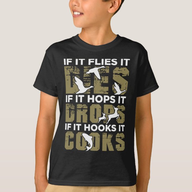Hunter Shirt För manar Funny Hunter Gift Women Hjo T (Framsida)