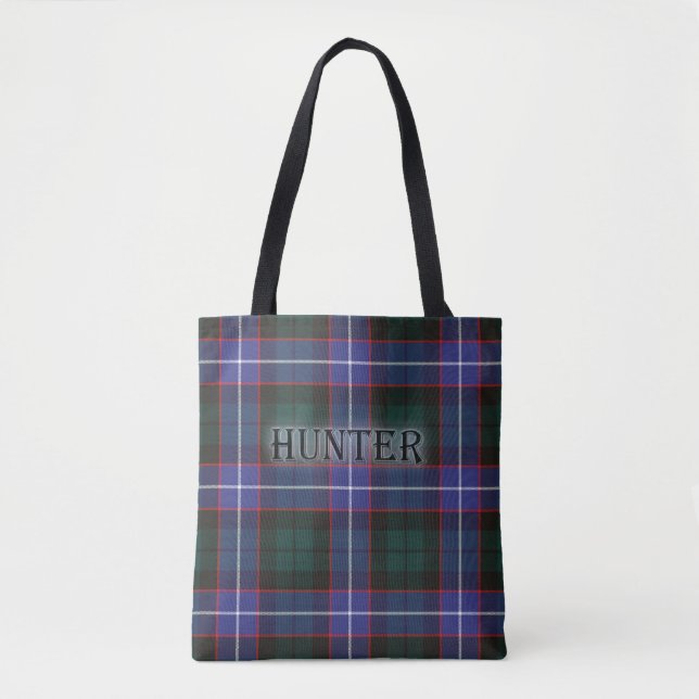 Hunter Tartan med efternamn Tygkasse (Framsida)