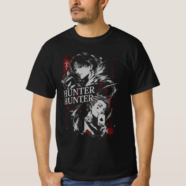 Hunter x Hunter Chrollo och Hisoka Mörk Estetik  T Shirt (Framsida)