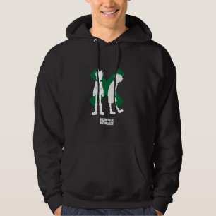 Hunter X Hunter Gon Freecss och Killua Silhouettes Hoodie