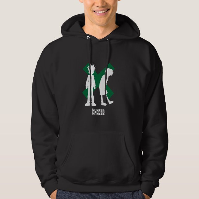 Hunter X Hunter Gon Freecss och Killua Silhouettes Hoodie (Framsida)