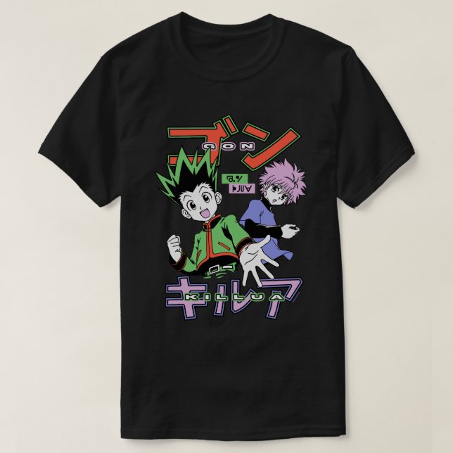Hunter x Hunter Gon och Killua Långärmad T-Shirt (Design framsida)