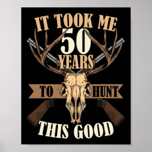 Hunters 50:e födelsedagsåret Gamla Hjort Hunting S Poster