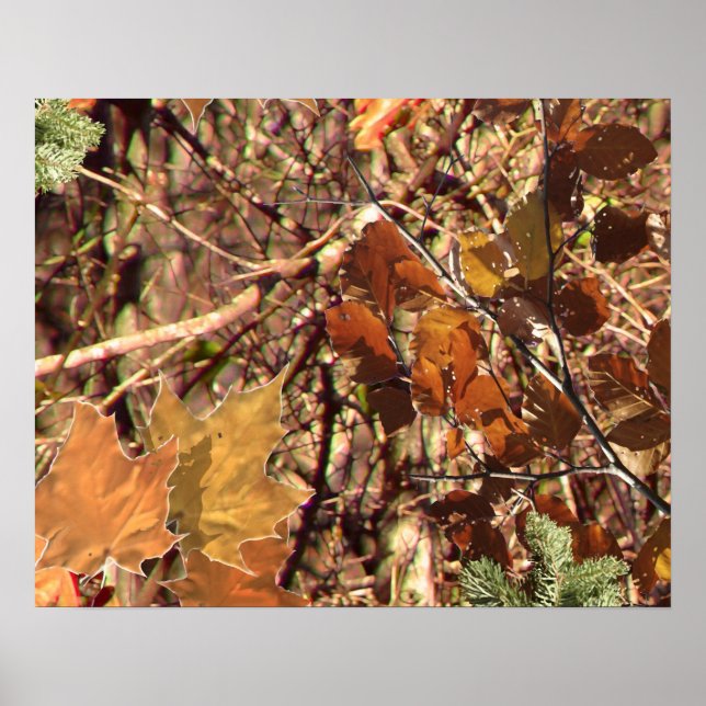 Hunters Camo Camouflage Painting Anpassa det här! Poster (Framsidan)