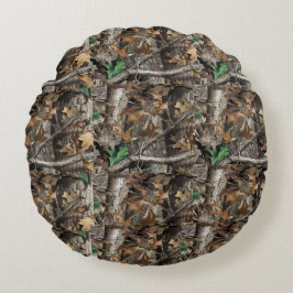 HUNTERS FOREST TRÄD CAMO #1 ROUND PILLOWS RUND KUDDE