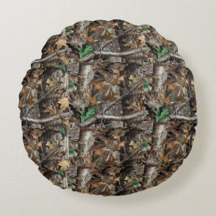 HUNTERS FOREST TRÄD CAMO #1 ROUND PILLOWS RUND KUDDE