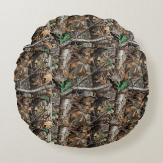 HUNTERS FOREST TRÄD CAMO #1 ROUND PILLOWS RUND KUDDE