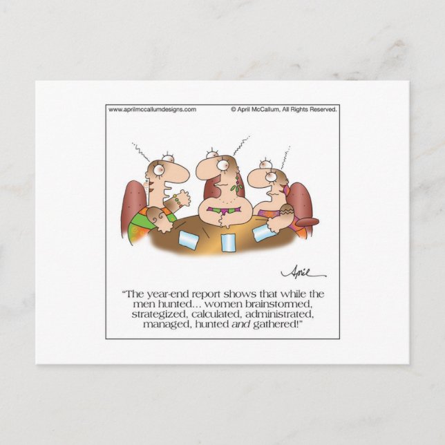 HUNTERS & GATHERERS-kort från April McCallum Vykort (Framsida)