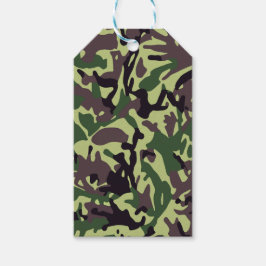 Hunters Grönt Camo Mönster Presentetikett